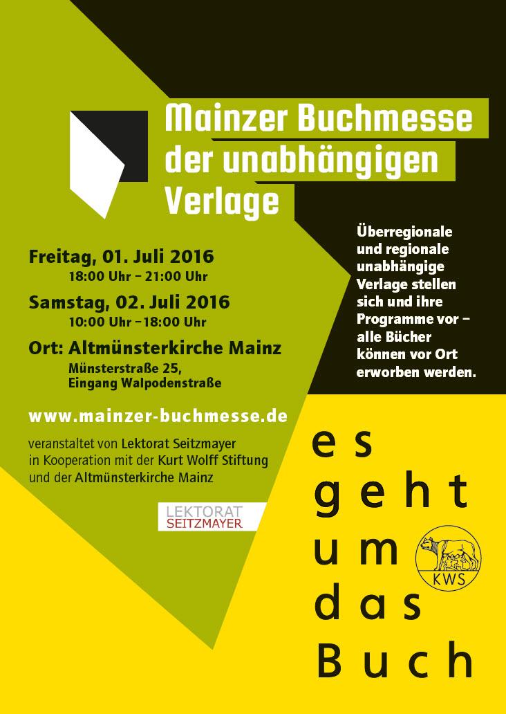 Plakat der Mainzer Buchmesse